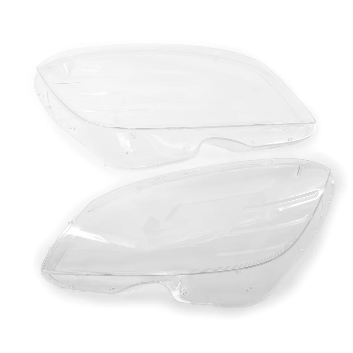 

2x/Set Headlight Lens Mask Cover Fit For Mercedes Benz C Class W204 2008-2011