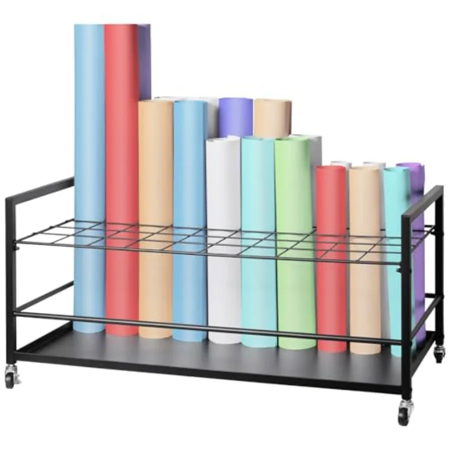 

Blueprint Storage Rack Blueprint Holder with Wheels Mobile Metal Blueprint Storage Cart for Construction Plan Map Poster Archit