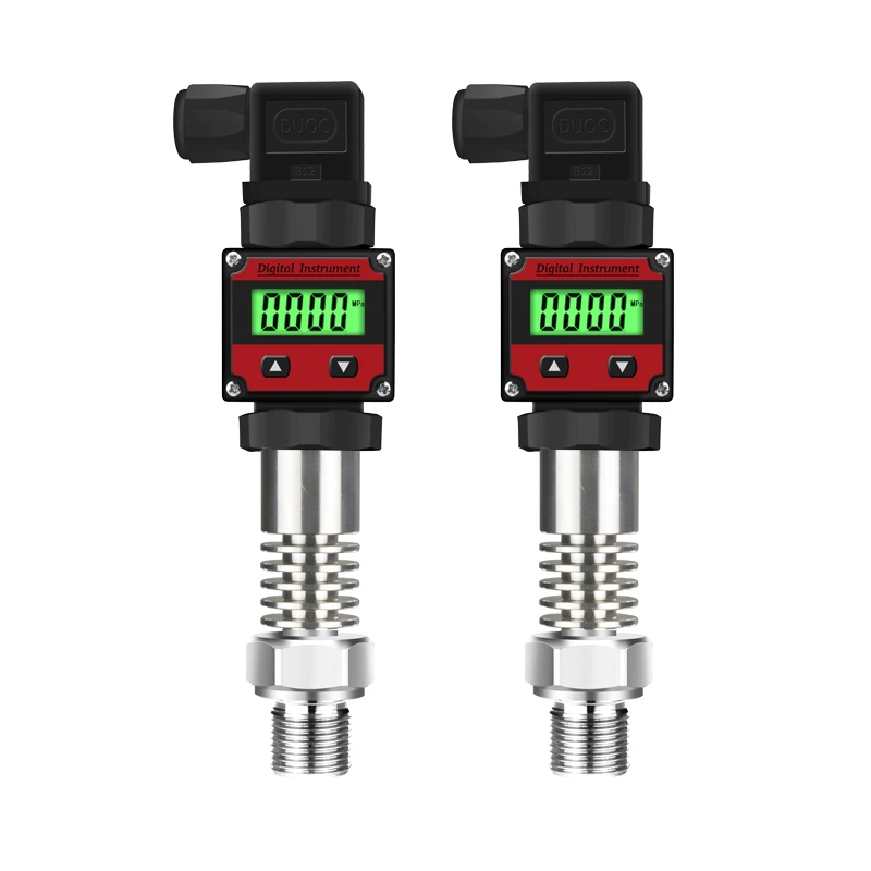 

Industrial LCD Display High Temperature Pressure Sensor 4-20ma 0-10V 0-100Mpa Hersman High Accuracy 0.2%FS Pressure Transducer
