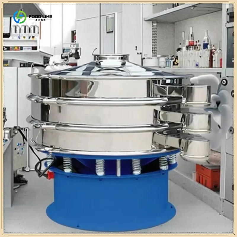 Hot Selling Powder Granule Separation Equipment Electric Flour Sifter Machine Round Vibrating Screen Sieve with CE Customized