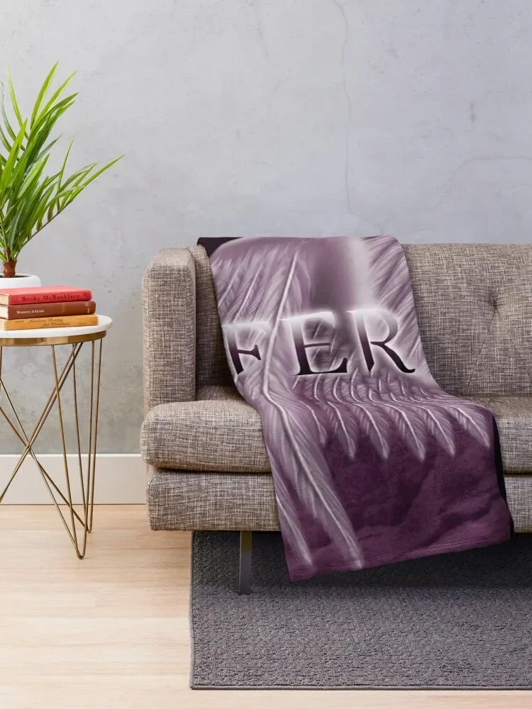 Lucifer Purple Wings Throw Blanket Decorative Sofa valentine gift ideas Blankets