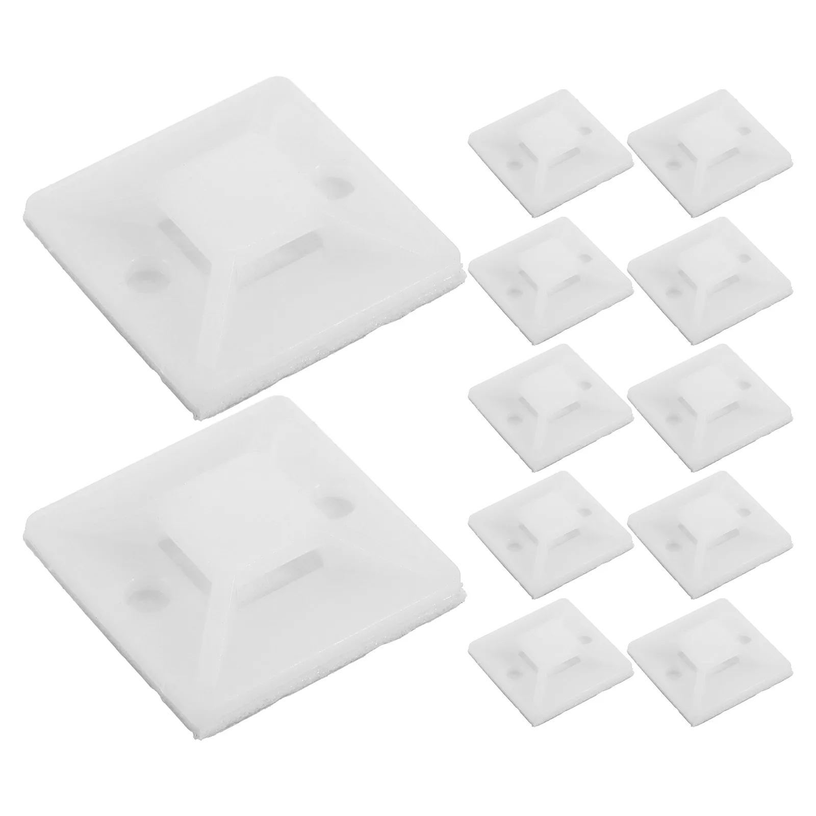 

100pcs Suction Cup Cable Hooks Adhesive Mounts Reusable Wall Friendly Wire Organizer Zip Tie Holder Cord Clips