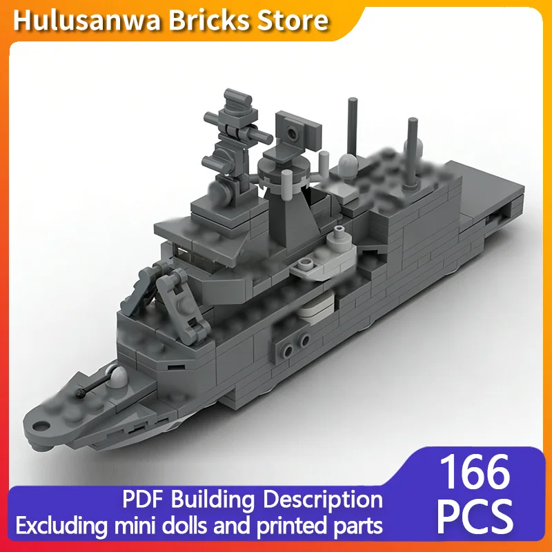 

Class FFH Little Ship Model MOC Building Bricks War Equipment Modular Technology Gifts Holiday Assemble Children Toys Suit