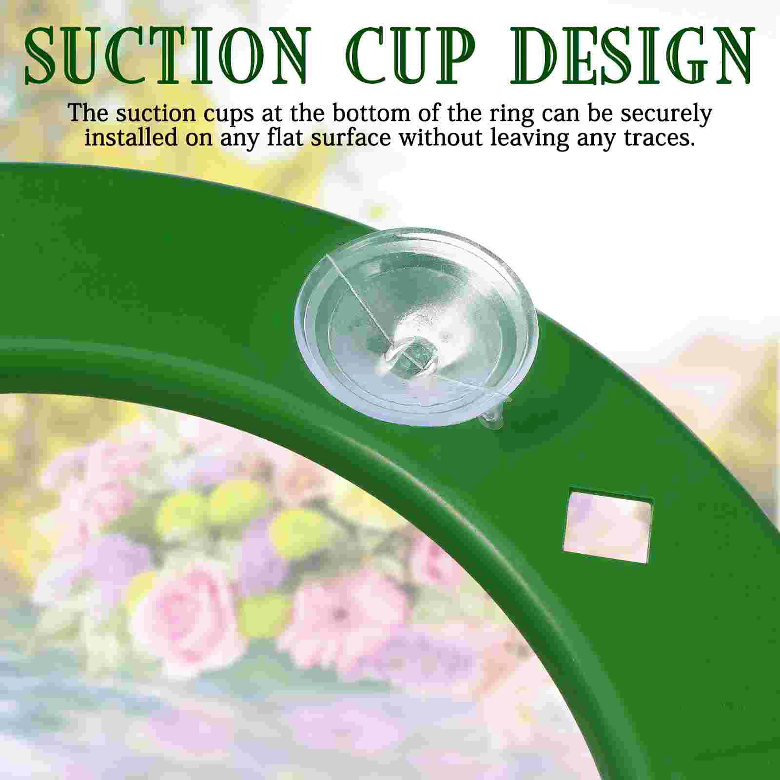 Suction Cup Flower Tray Wreath Hoop Foam Rings Floral Mud Block Form Making Supplies Tool Garland Base The