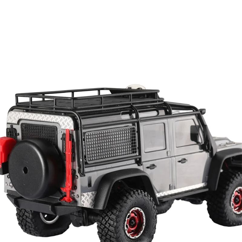 CYGJ-Metal Steel Tail Roof Skid Plate Trim Decorative Sheet For Traxxas TRX4M Defender 1/18 RC Crawler Car Upgrade Parts,2