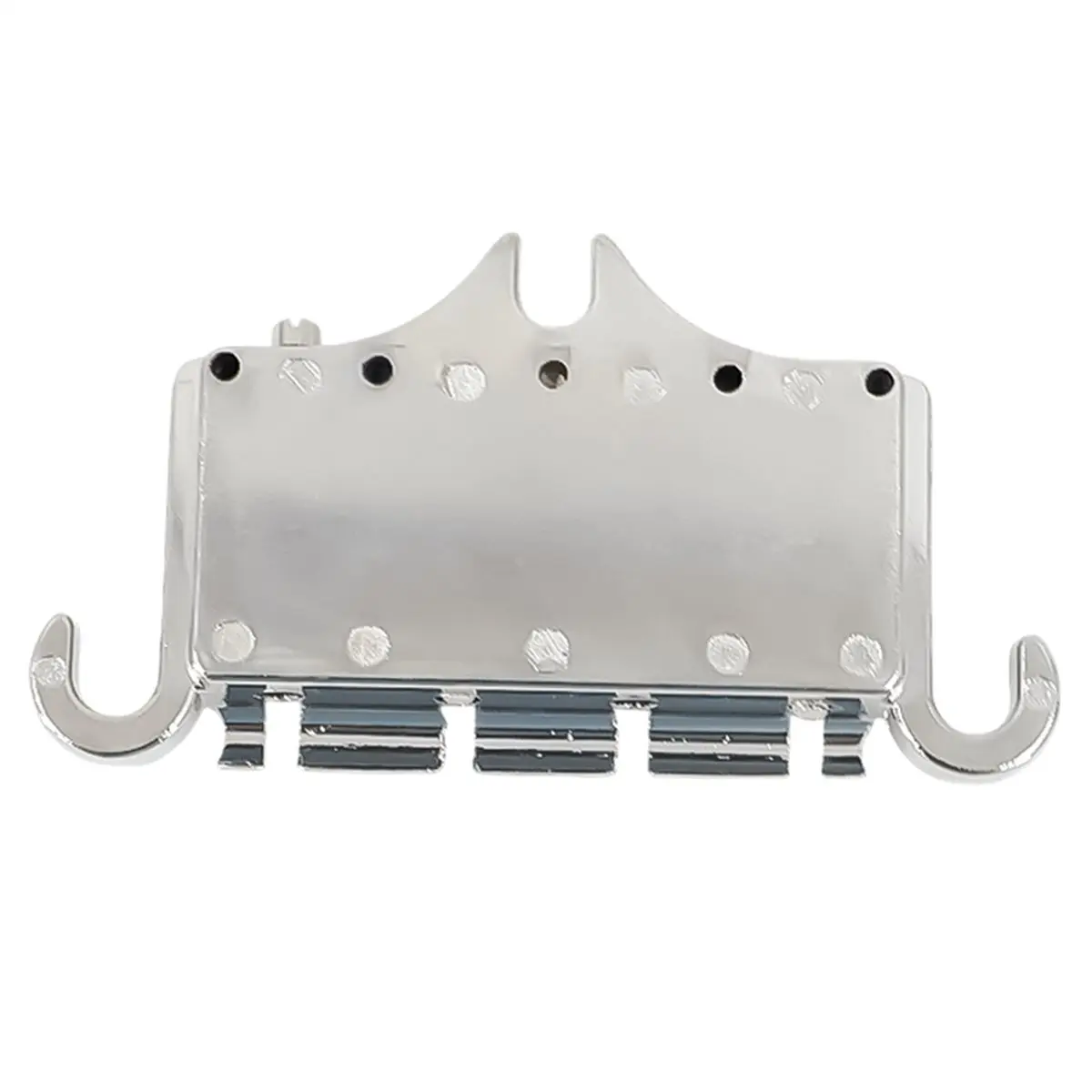 (AD12) 3 Point 4 String Bass Bridge Tailpiece Zinc Alloy Bridges Tailpiece for GBS EP Style Bass Guitar Replacement Parts