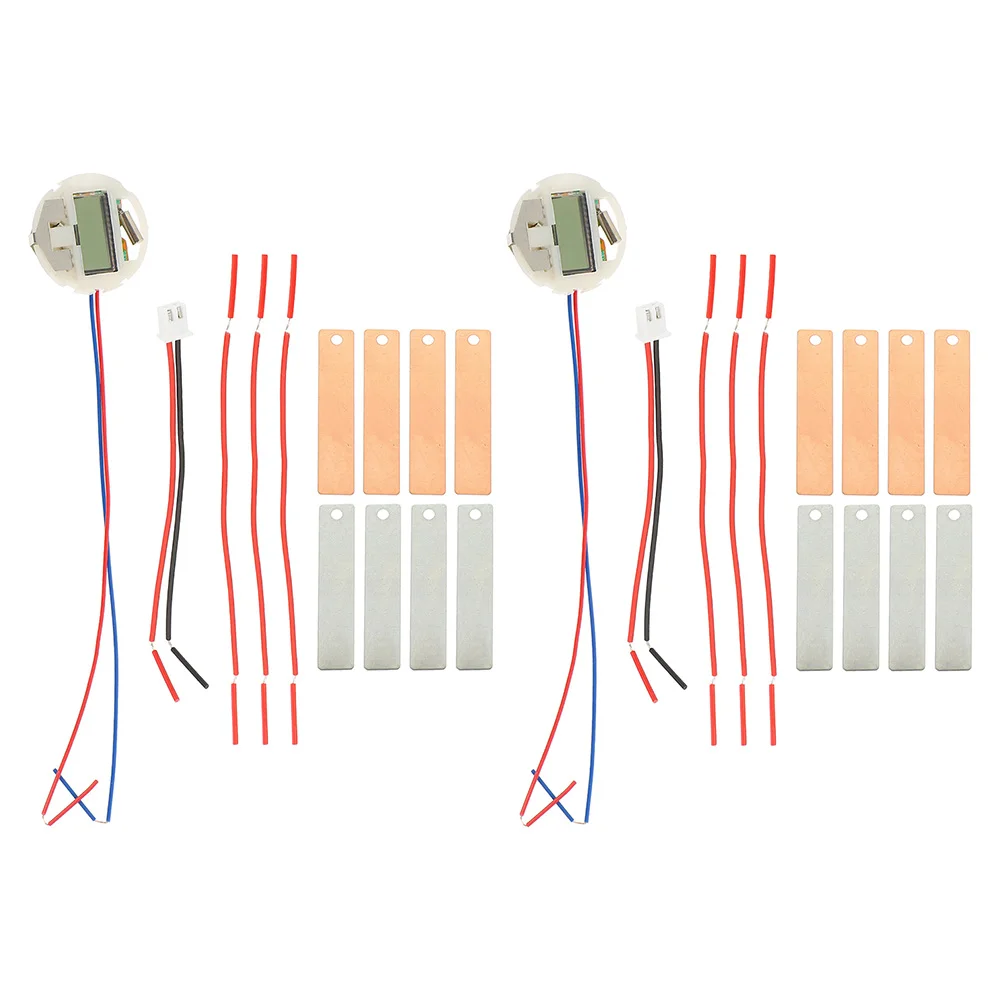 2 Sets Fruit Experiment Batteries Science Kit Toy for Students Self Made Physics Kits School Making Potato Clock Metal