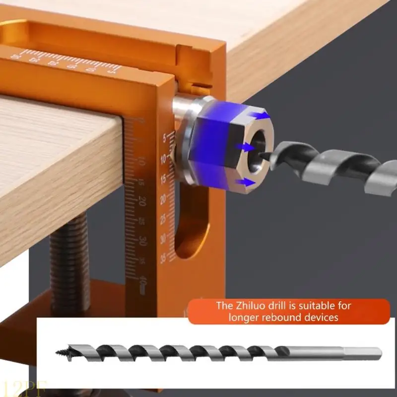 12PF Sturdy Stainless Steel Drill Sleeve Boring Tool Set For Precise Joinery Work