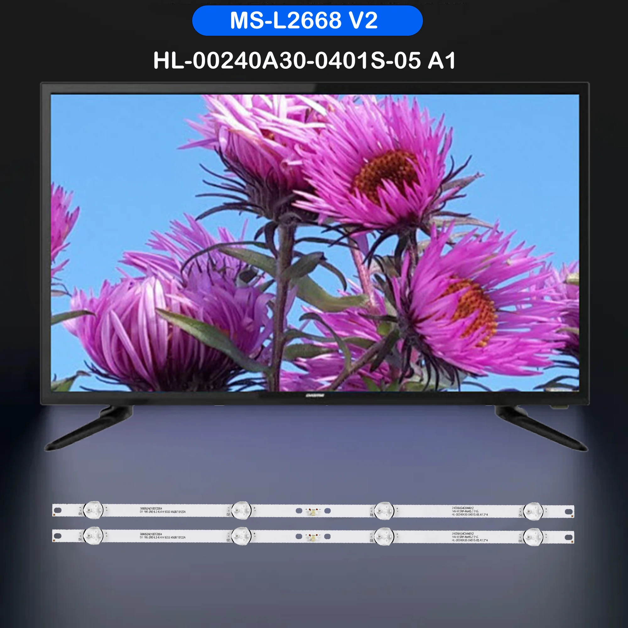 

Светодиодная лента подсветки для CT-8224 DM-LED24R201BT2 IP-LE24/494397 SM-LED24M03 LEDV-24E24Z1 STV-24LED25 MS-L2668 V2 MS-L2151 V1