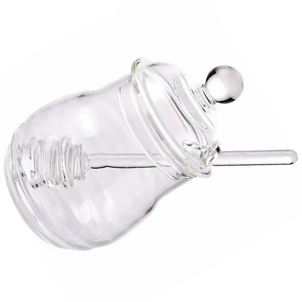 

Plastic Dipper Lid Kitchen Container Syrup Bottle Honey Pot Transparent Long Lasting Durability Storage