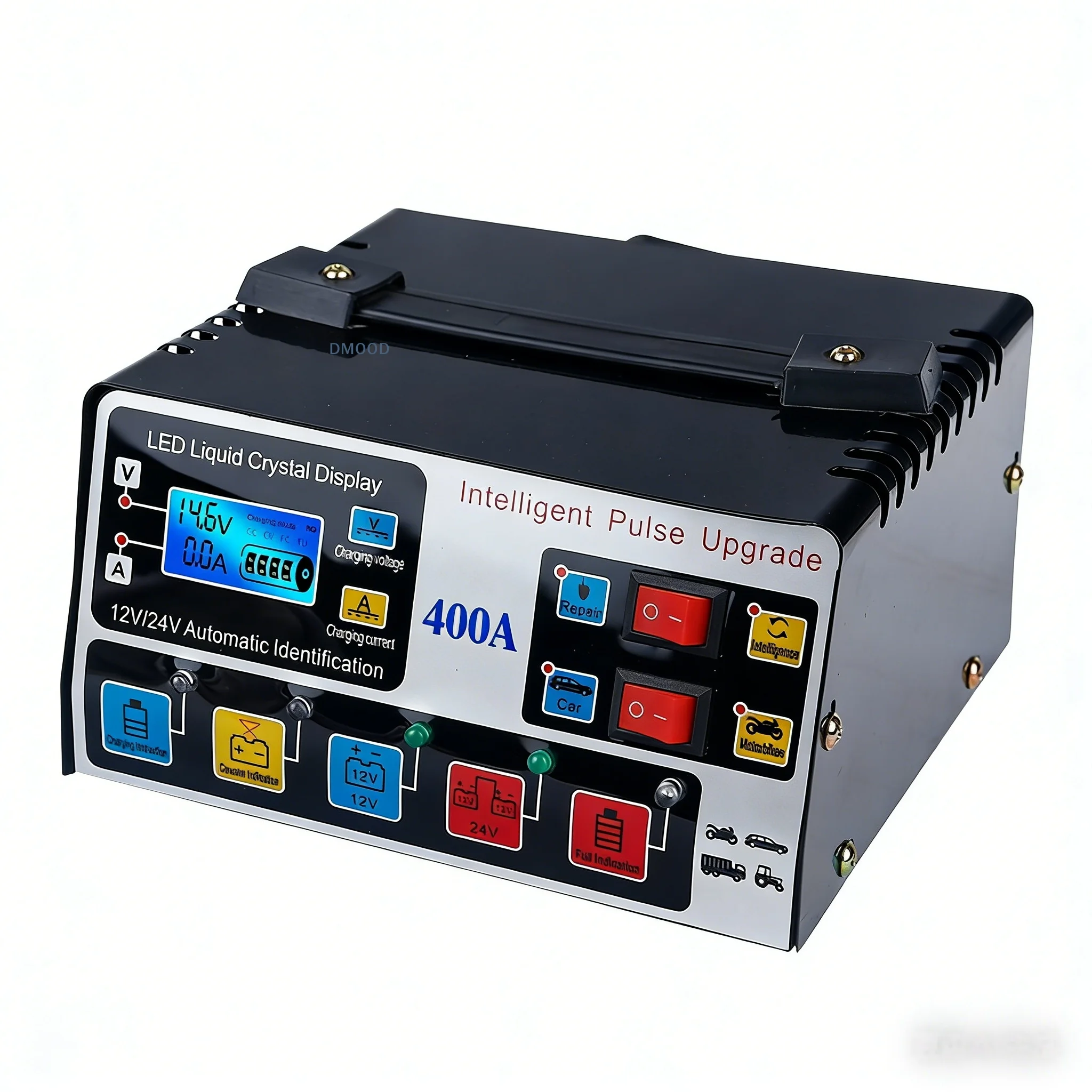 

[CR]1Pcs Full Automatic High Power Fast Repair Battery Charger For Vehicle 12V 24V Metal Car Battery Charger