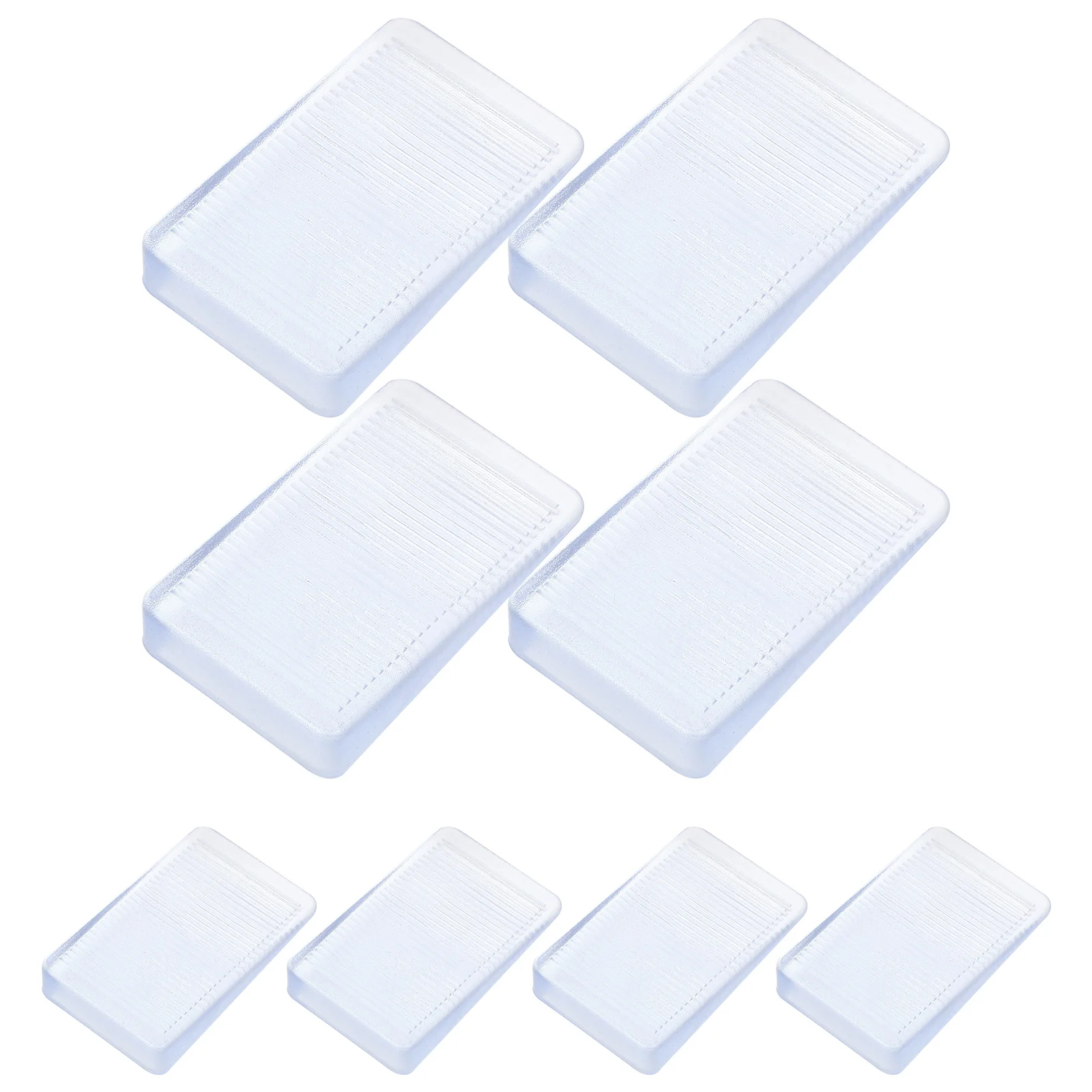

8pcs Furniture Levelers Shims PVC Plates for Table Mat Levelling System Household Stabilizer Fix Wobbly Tables Furniture Legs