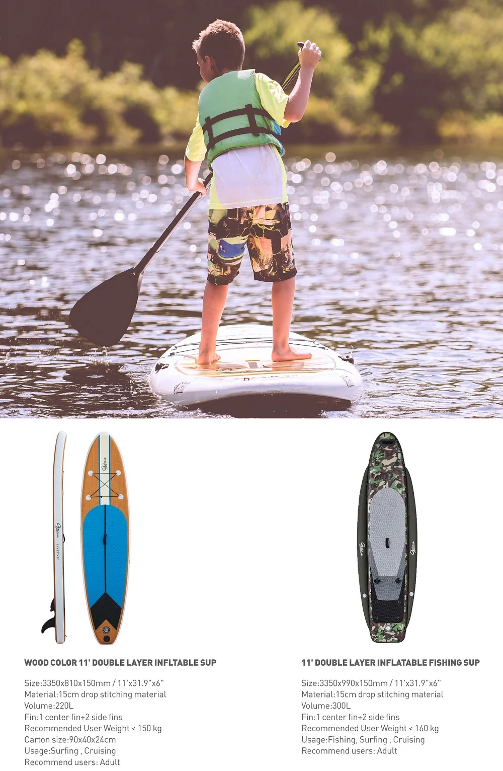 11FT Dubbellaags Opblaasbaar S - Sup Board 11Ft Inflatable recensie en prijs