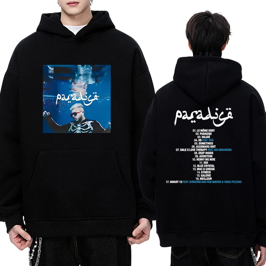 

Hot Rapper HAMZA Tour 2025 Album Double Sided Cover print streetwear Unisex vintage Fleece Hoodie Men women Casual Sweatshirt