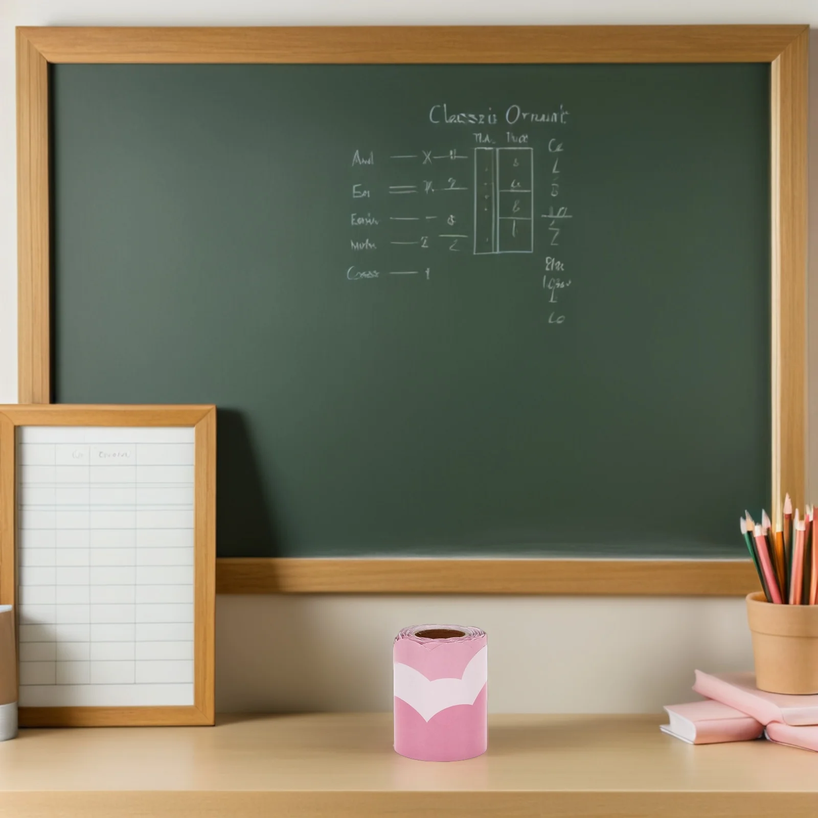 

1 Roll Cloud Trim Stickers Adorable Bulletin Board Paper For Classroom Blackboard Decoration Removable Self-Adhesive