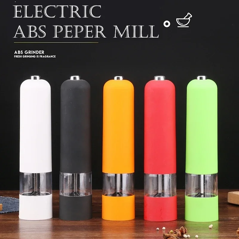 

Electric Pepper Mill Grinder Pepper Mill Salt Spice Herbal Containers Home Kitchen Cooking Salt And Pepper Grinder BBQ Tools