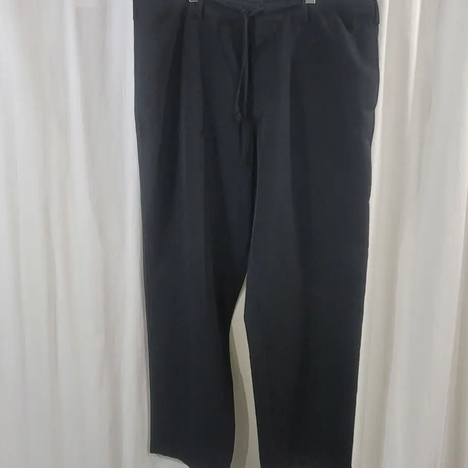 

ТОП-ЯМАМОТО ® Черные повседневные женские брюки на шнурке в минималистском стиле — универсальные, удобные, длинные брюки с хорошей драпировкой