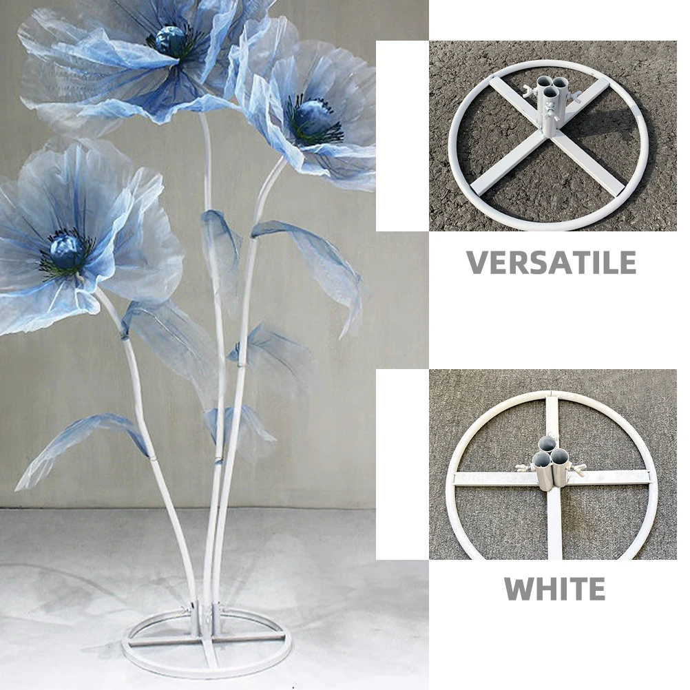 Rak Tempat Rangkaian Bunga Tanaman Buatan Rak Pajangan Tiang Bunga Dasar Rangkaian Bunga Logam Kerajinan Vas Tempat Diy