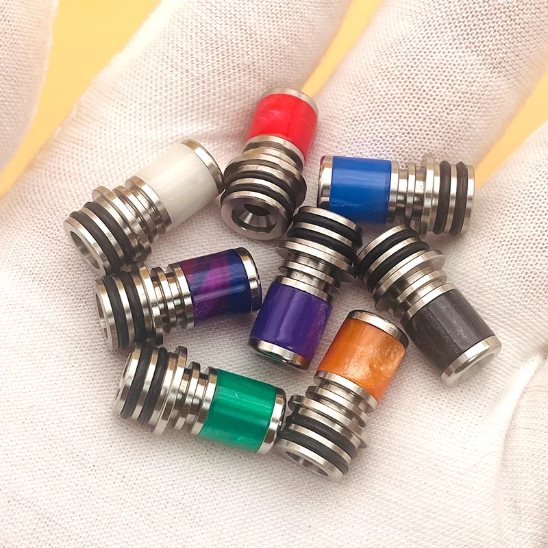 DSX 스테인레스 스틸 수지 510 드립 팁 RTA 탱크 분무기 용 3.5mm 내경 Dotaio 상자 전자 담배 액세서리