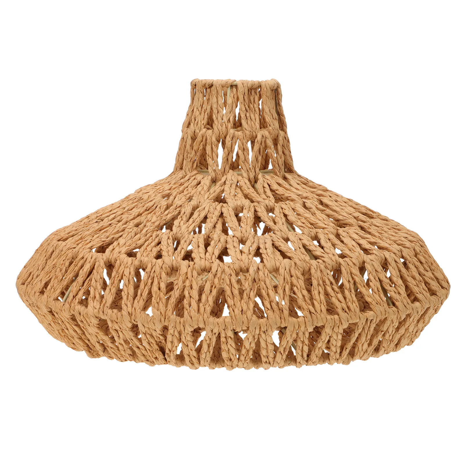 

Плетеный вручную абажур из бумаги и металла в скандинавском стиле с ажурным дизайном, рассеиватель мягкого света, декоративный чехол для потолочного светильника для гостиной