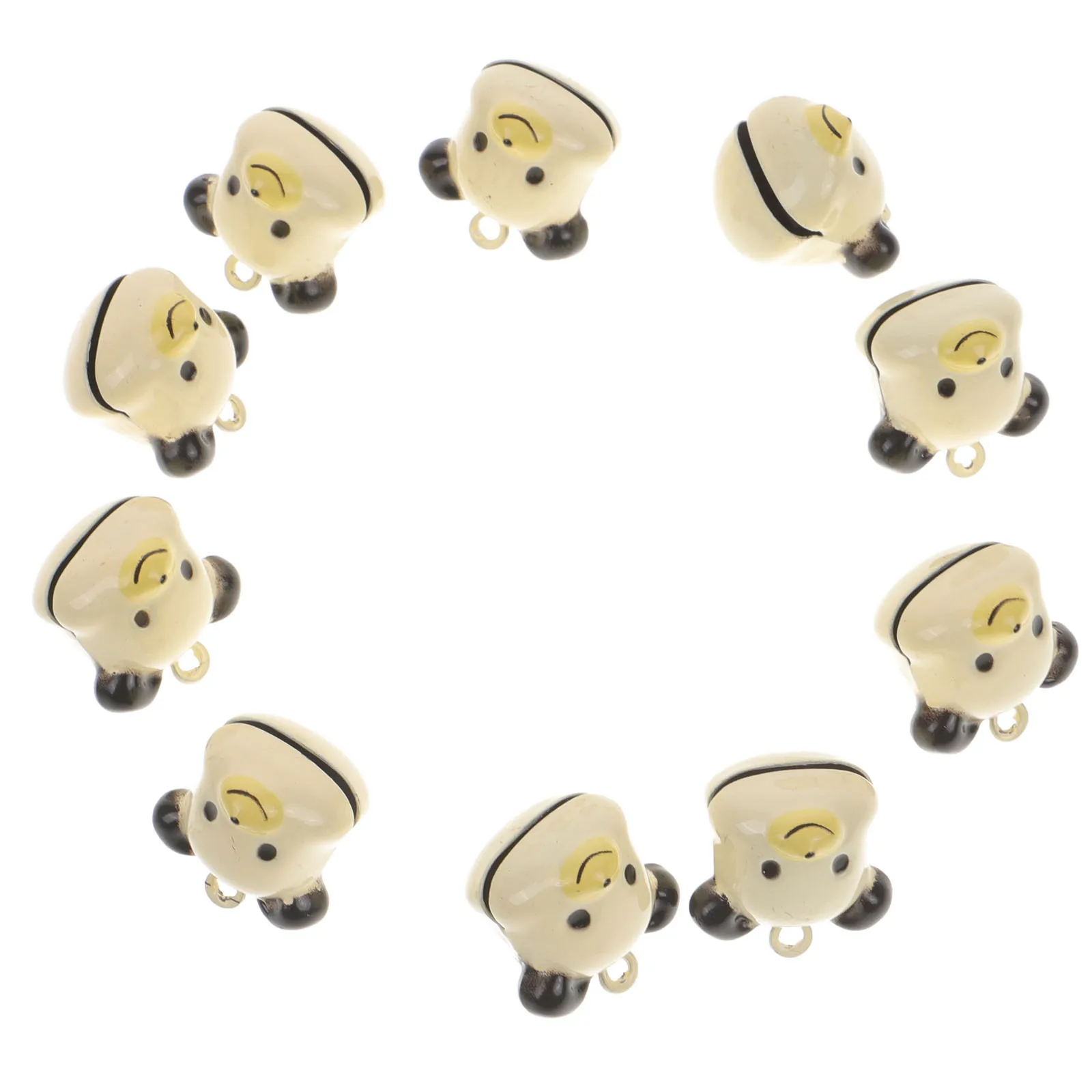

10Pcs Pet Collar Bell Charms Lightweight Durable Dog Cat Collar Decorations DIY Christmas Craft Small for Pets