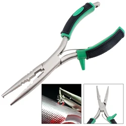 18cm Fishing Pliers Scissors Fishing Hooks Tools Remover Fishing Line Cutter Sheath Cutter Carbon Steel Fishing Plier