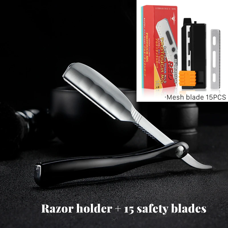 Japanese High-Quality Traditional Folding Men's Razor Manual Shaver Beard And Facial Epilator Hairdresser For Feather Blade