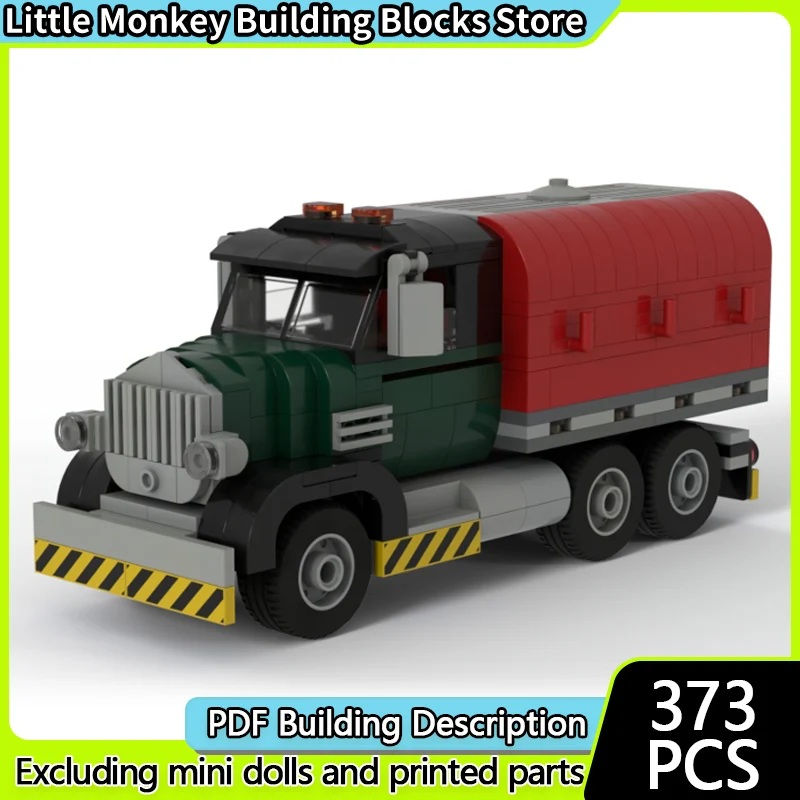 

City Car Model MOC Building Bricks Classic Vintage Transport Truck Modular Technology Children Holiday Gifts Assemble Toys Suit