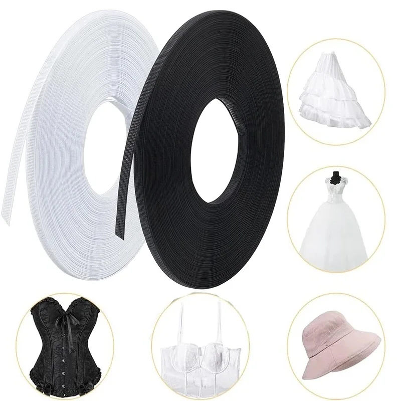 50 yards Polyester Fish Boning Corset For Bras Diy Wedding Dress Making Sewing Accessories Crinoline for Sewing