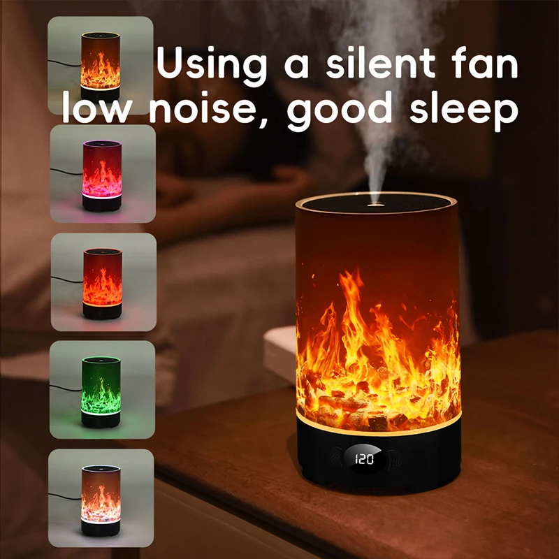 200ML Aroma Diffuser & Humidifier with RGB Color Changing Lights Quiet Operation 24H Battery Timer Included for Home Use