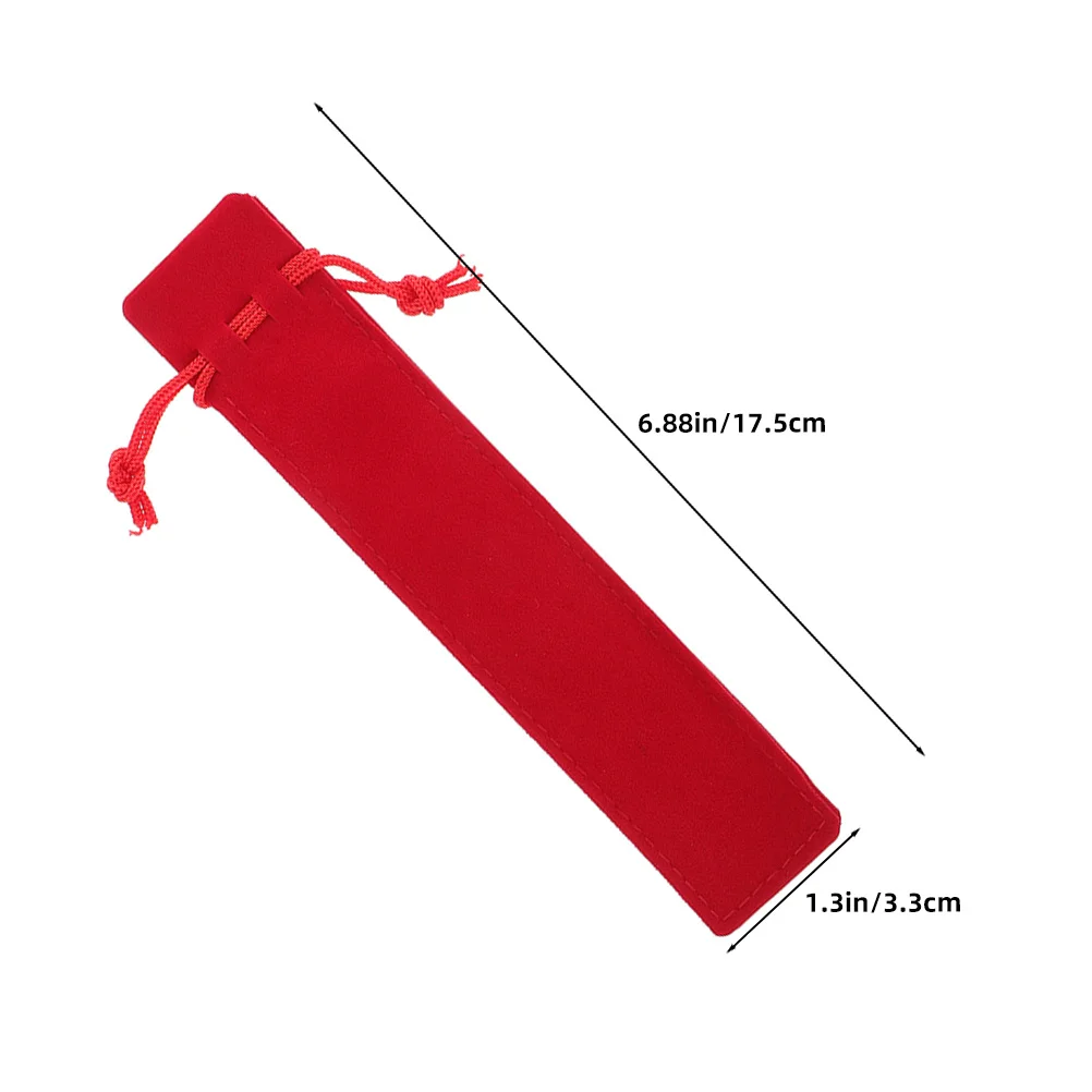 25 قطعة الحقيبة القلم مزدوجة الوجهين سميكة لينة الرباط إغلاق مقلمة صغيرة حامل مكتب المدرسة التخزين المنظم حقيبة