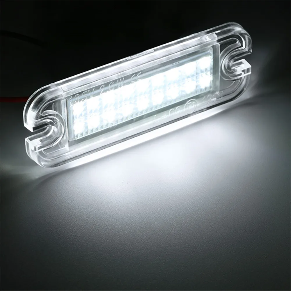 For Mercedes Benz G-Class W463 G500 G550 G55 G63 G65 AMG Car Number Lamps #:A4638200356 No Error LED License Plate Lights 2Pcs