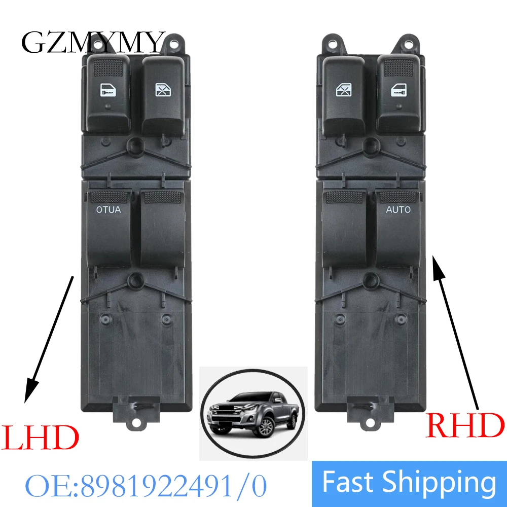 

Power Window Control Switch For Isuzu D-Max 2-Door 2011 2012 2013 2014 2015 2016 2017 2018 2019 8-98192249-1 8981922490