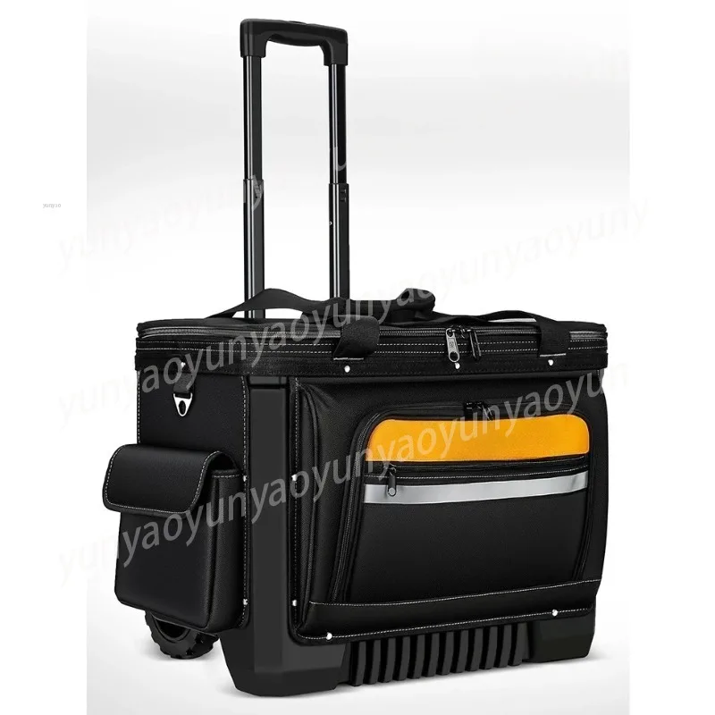 Professional Multifunctional Toolkit With Wheels Electrician Backpack Portable Trolley Tools Electrical Construction Sites