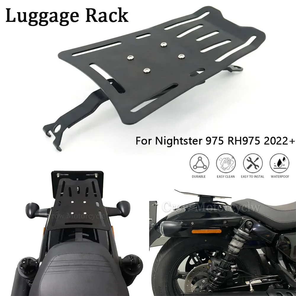 For Harley Nightster 975 RH975 2022+ Motorcycle Luggage Rack Accessories Strong Fixed Luggage Rack