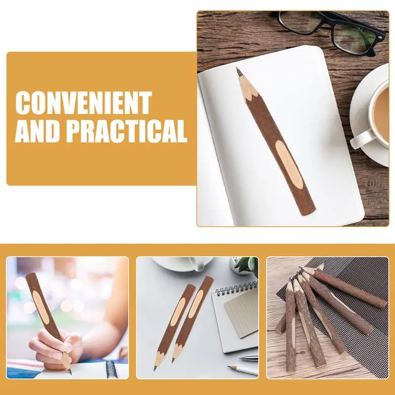 10 Stücke Log 13 CM Mini Kurze Bleistift Student Anfänger Halbe Bleistifte Woodcase Holz Kinder Schreiben Malerei Zeichnung Skizze
