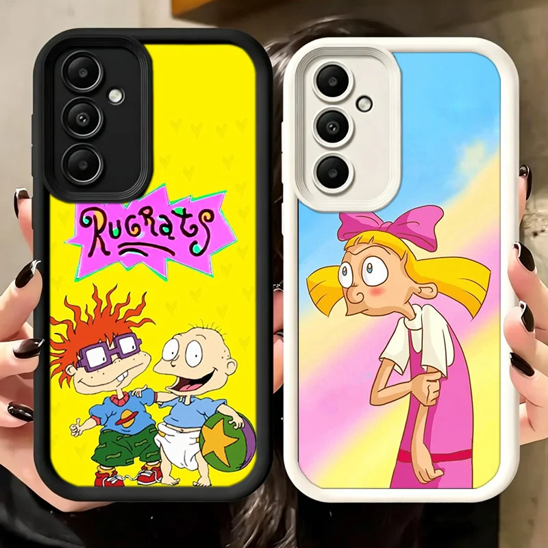 Hey A-Arnolds Cartoon Phone Case For Samsung A17 A57 A56 A55 A27 A16 A26 A36 A15 A25 A35 A05S A06 A07 Galaxy M15 M16 M23 M34 M36