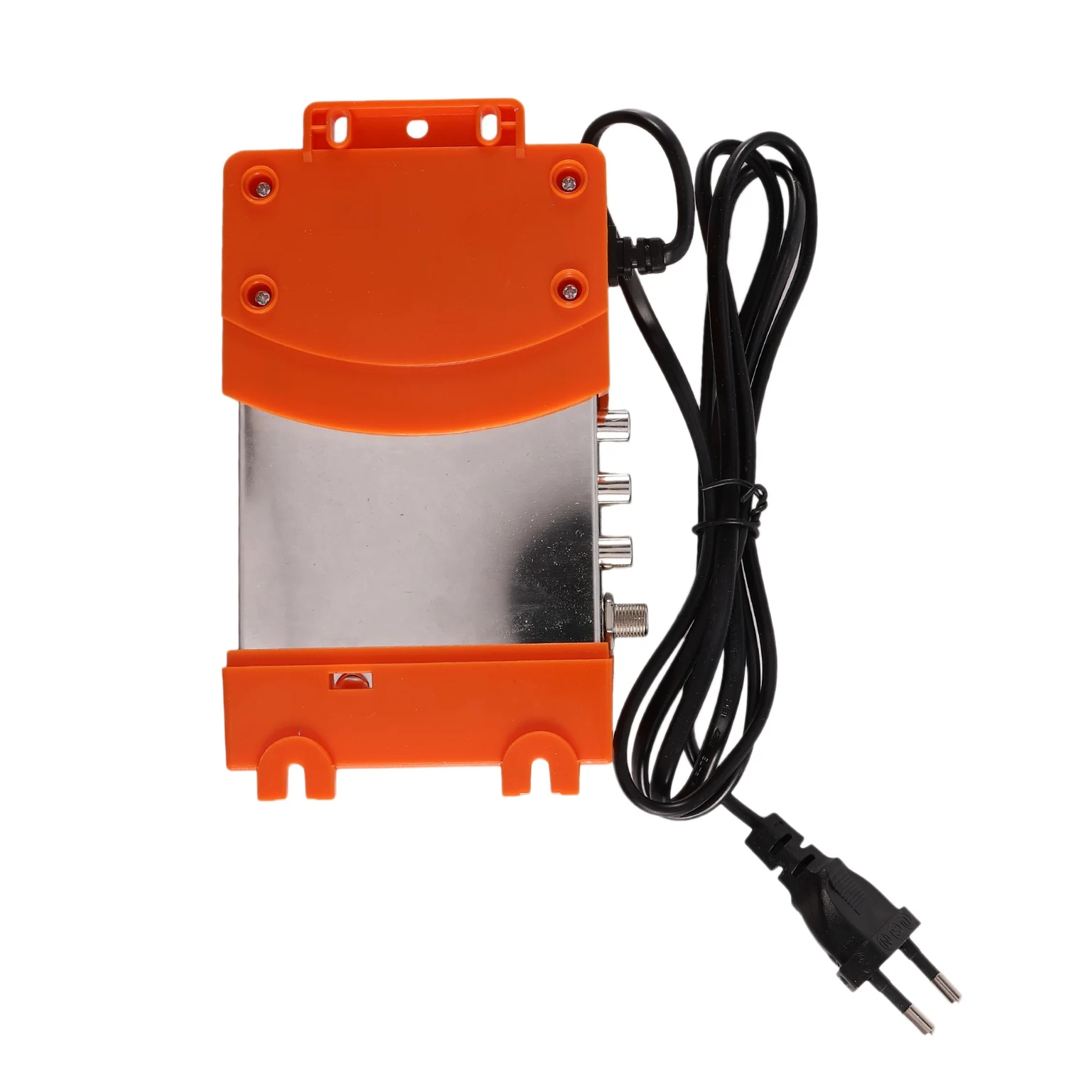 M69 Professional Digital VHF UHF RF Modulator AV To RF Avto TV Converter Adapter(Orange EU Plug)-Y41A