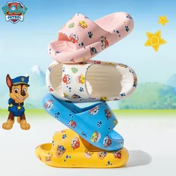 PAW ronds pantofole per bambini Anime Figure Chase Marshall macerie Kawaii Toddler Shoes Home Indoor fondo spesso Cute Baby Beach Shoes