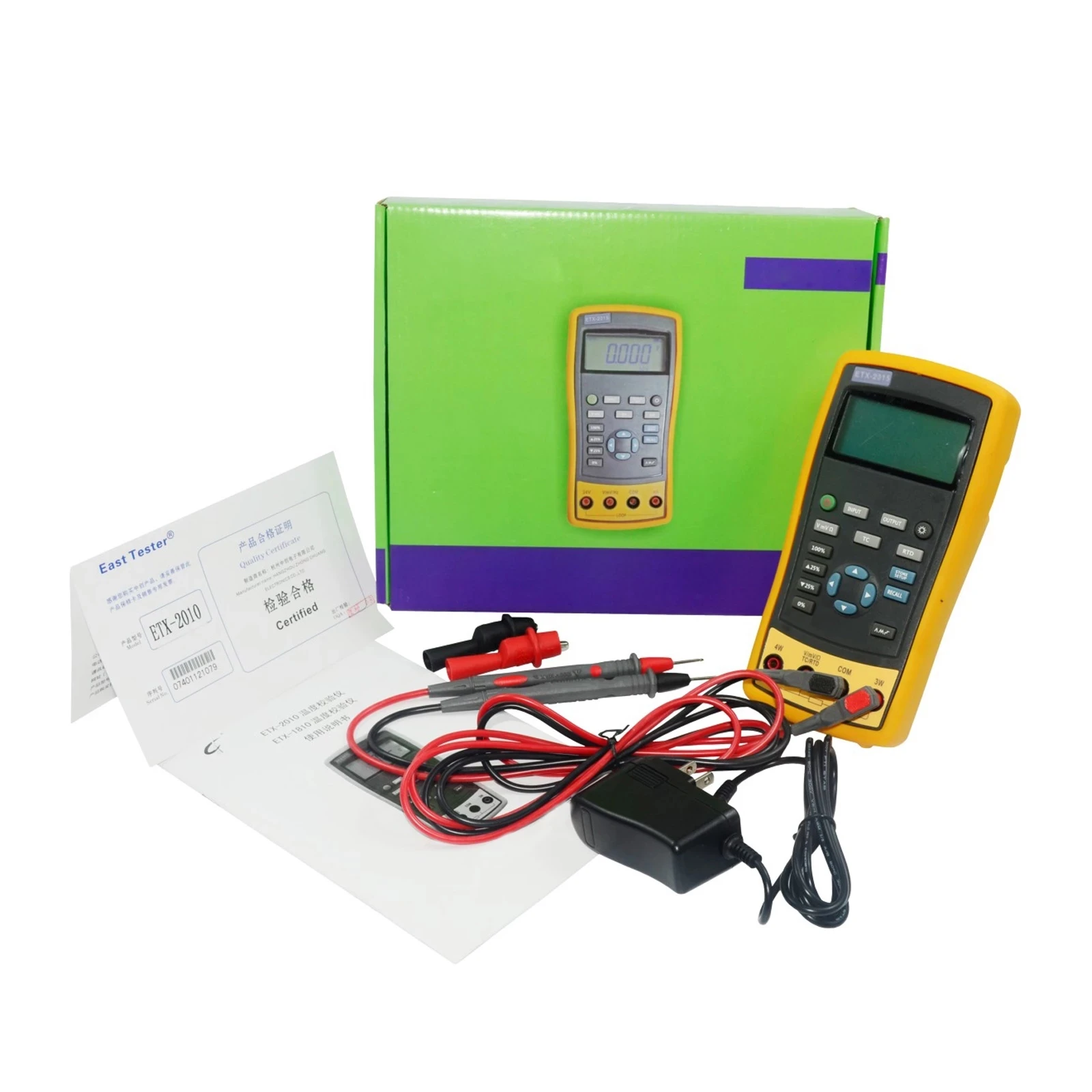 Calibrateur de courant et de tension ETX-1815 ETX-2015, générateur de Signal, LED, tension réglable, mesures