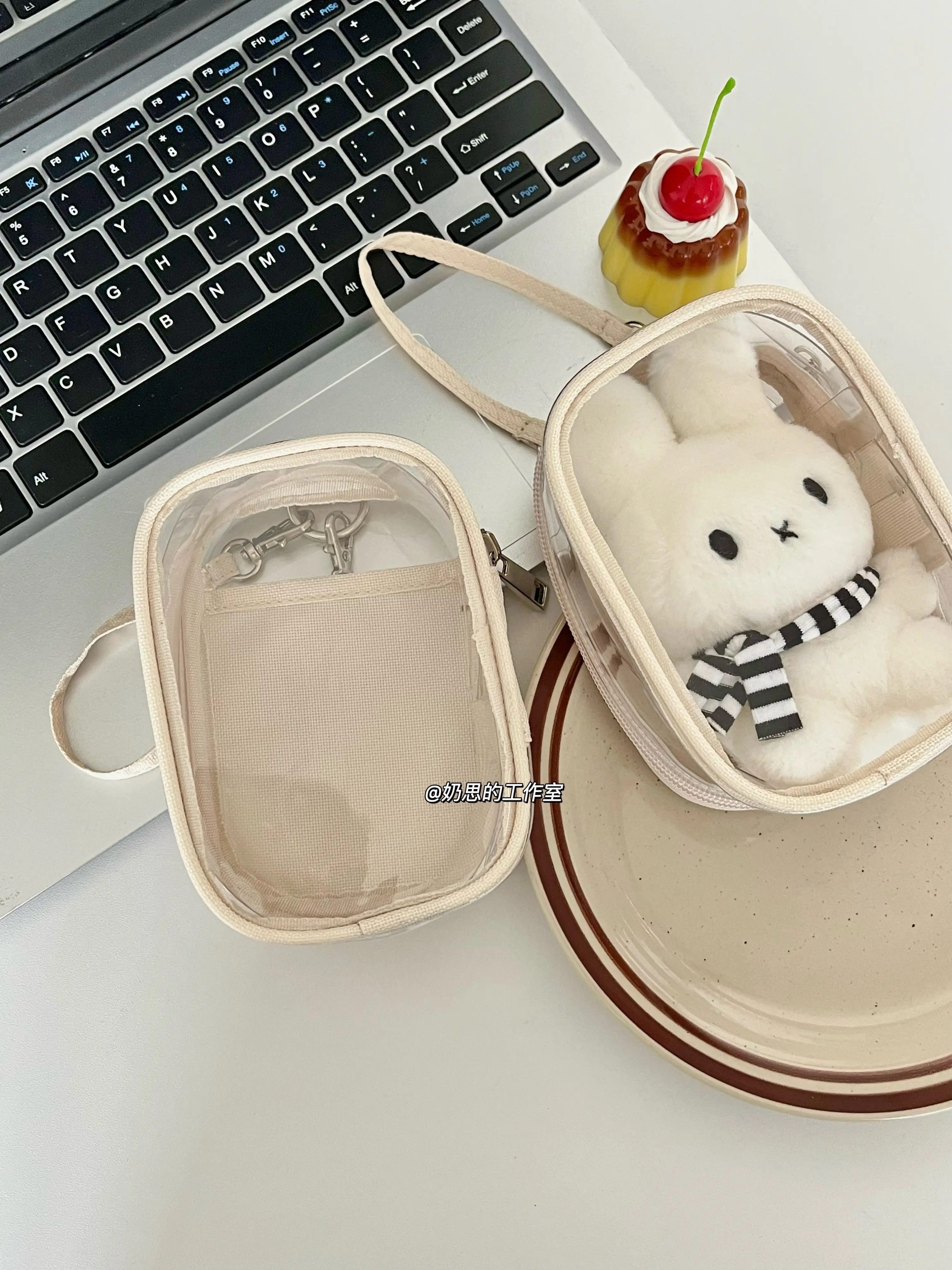 Peripheral Cartoon 10Cm Baby Bags Transparent Cotton Doll Out Bag Storage Dust Doll Protective Cover Display Bag Hanging