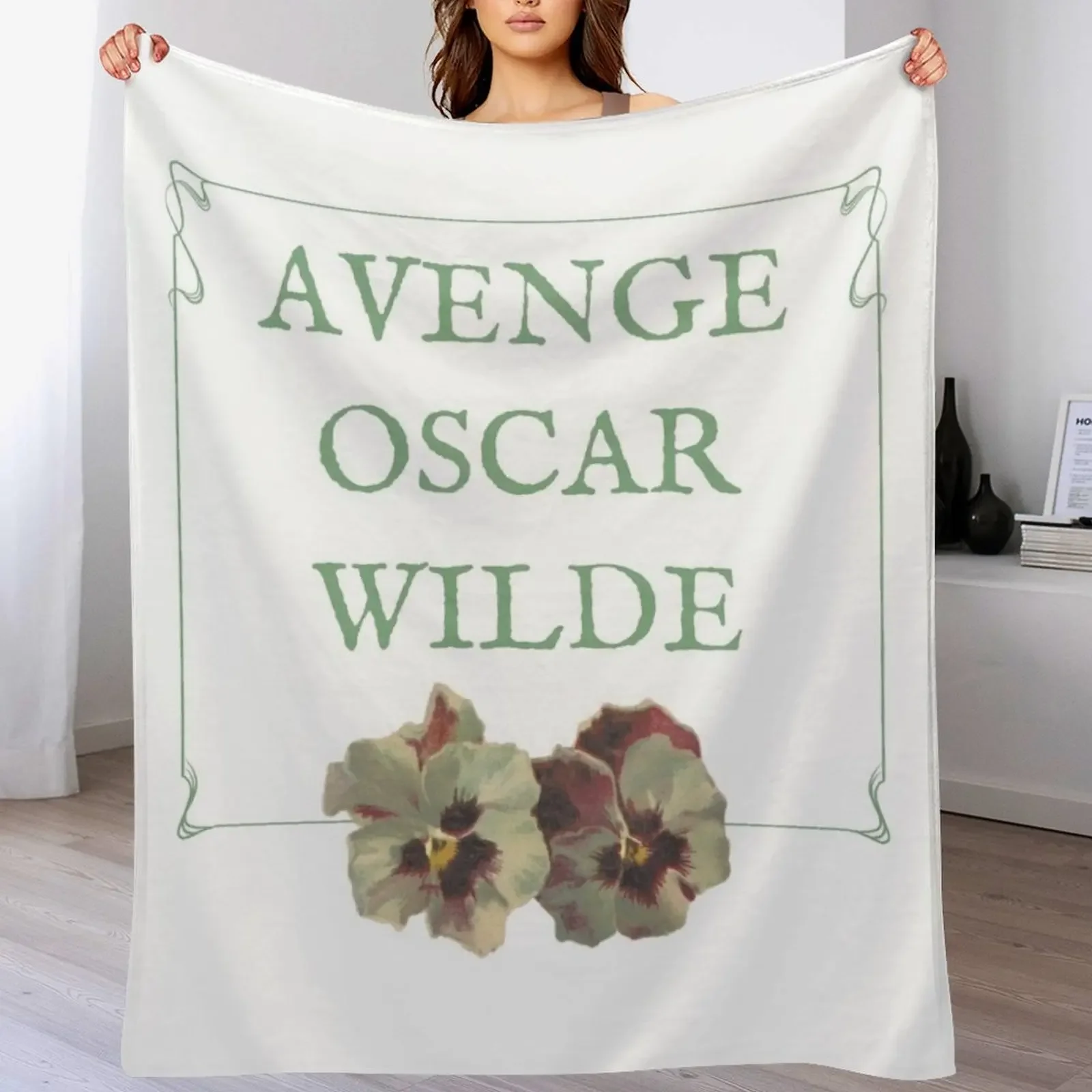 

New Avenge Oscar Wilde Throw Blanket Large Decorative Beds Hairy Luxury Throw Blankets