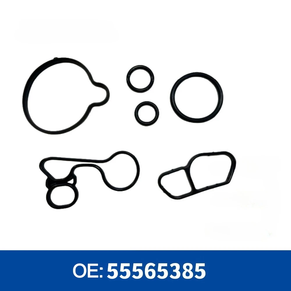 

1Set Engine Oil Cooler Filter Gasket OEM# 55565385 55568536 55568539 55568540 55565619 For Chevrolet Cruze Sonic Trax 1.4L Turbo