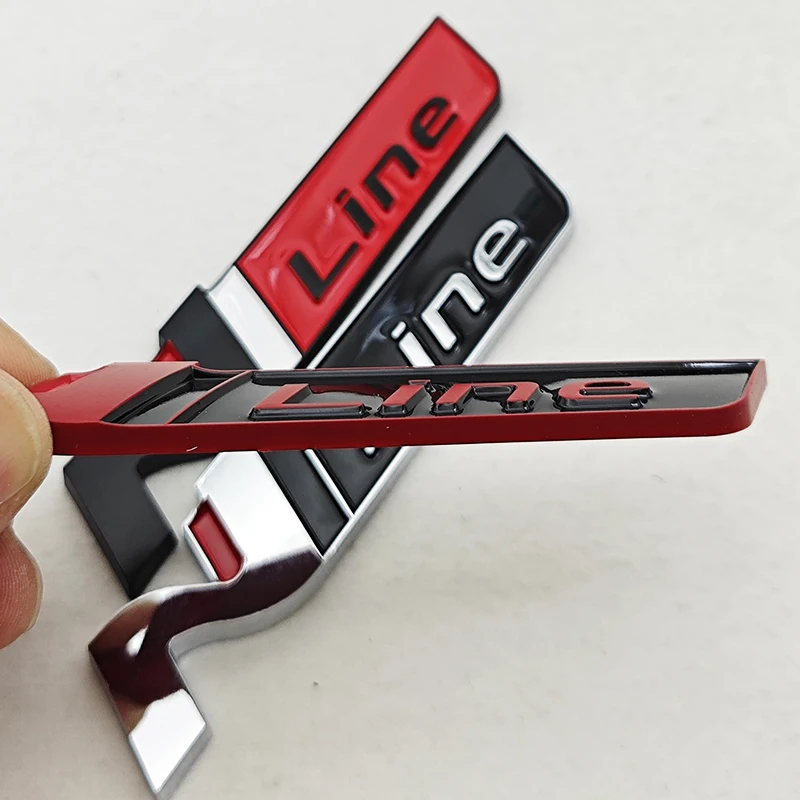3D ABS Car Letters Logo N Line Fender Side Emblem Rear Trunk Badge Stickers For i20 i30 Kona Elantra Tucson N Line Accessories view 3