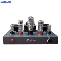 Sunbuck 5U4G 6H8C Laochen EL34 Bluetooth 5.0 12W 2.0 EL34 Vacuum Tube Amplifier HIFI EXQUIS Class A handmade Single-ended Amp