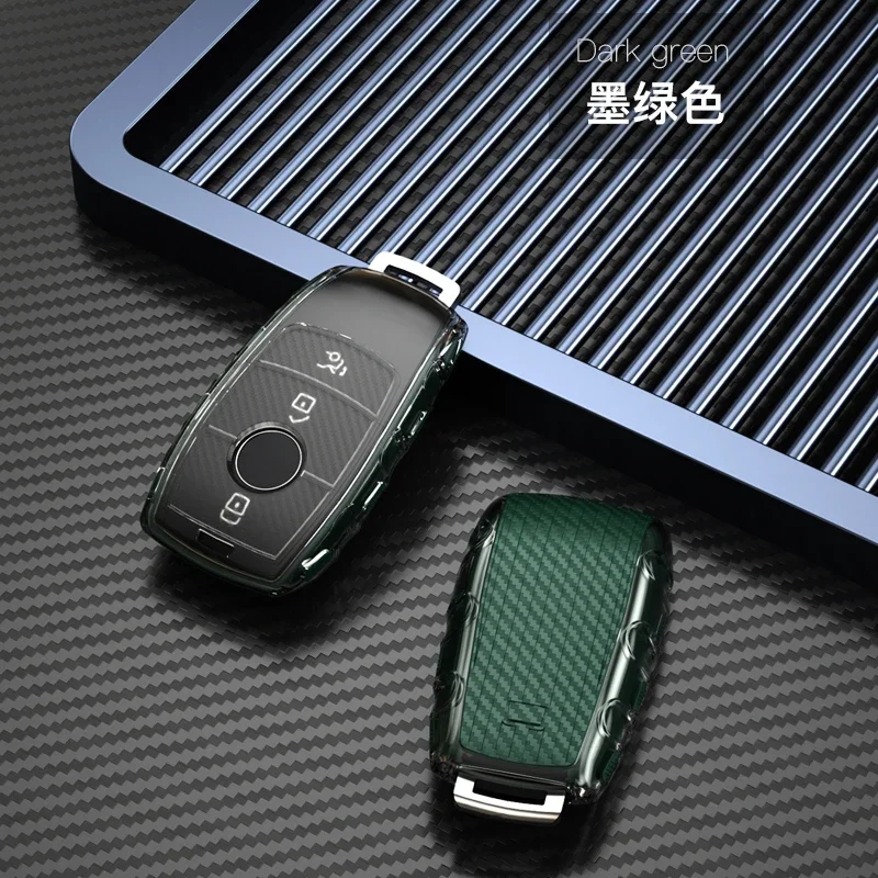 

TPU Car Key Cover Case Shell Bag Protective soft For Mercedes Benz 2017 E Class W213 2018 S class Accessories Car styling