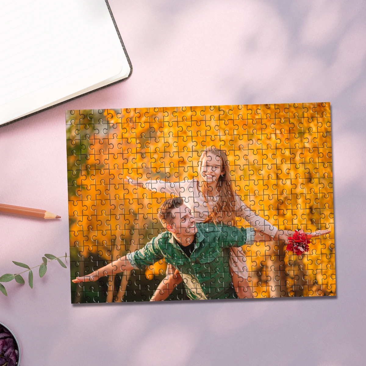 35/300/500/1000pcs Personalized Custom Photo Puzzle family photo Custom Photo Portrait Puzzle Handmade Birthday Gift