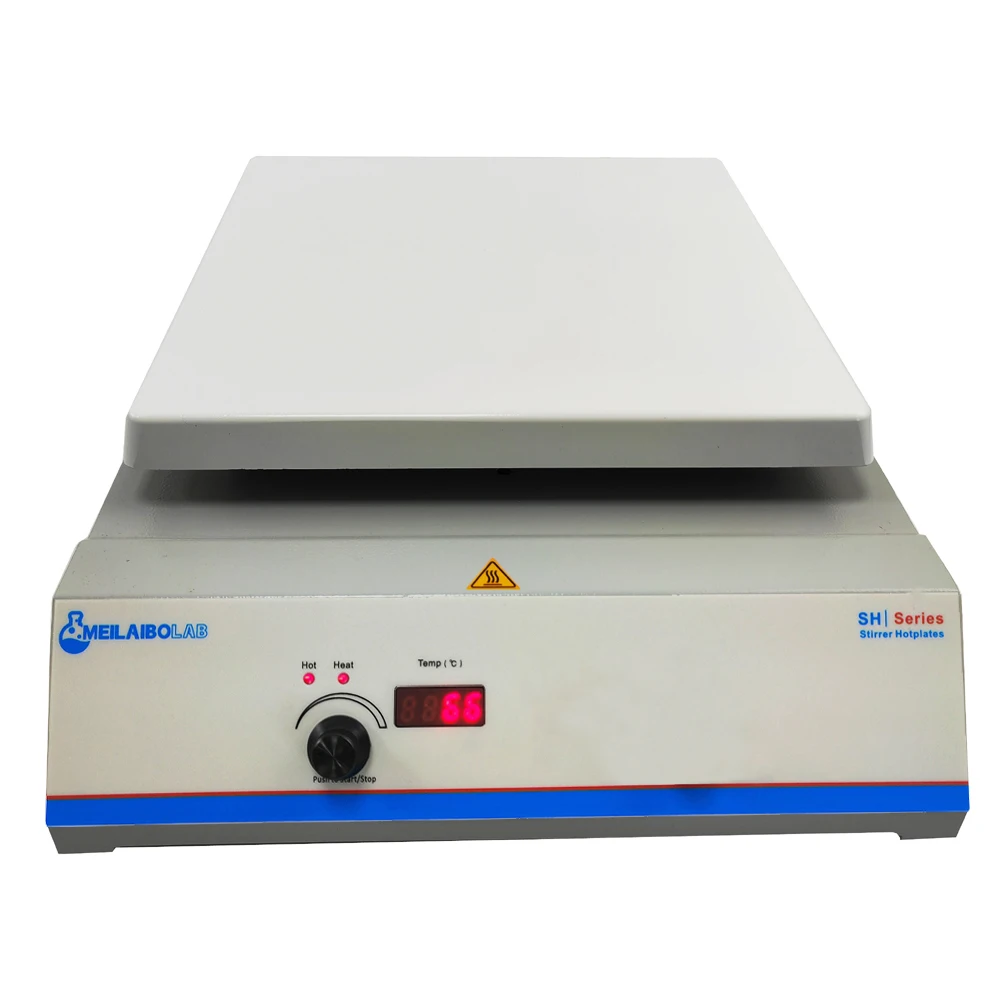 400℃/752°F 10 Inch(254*254mm) Magnetic Stirrer Hot Plate with Timer Max 20L Stirring Capacity 160-1600RPM 110V-220V