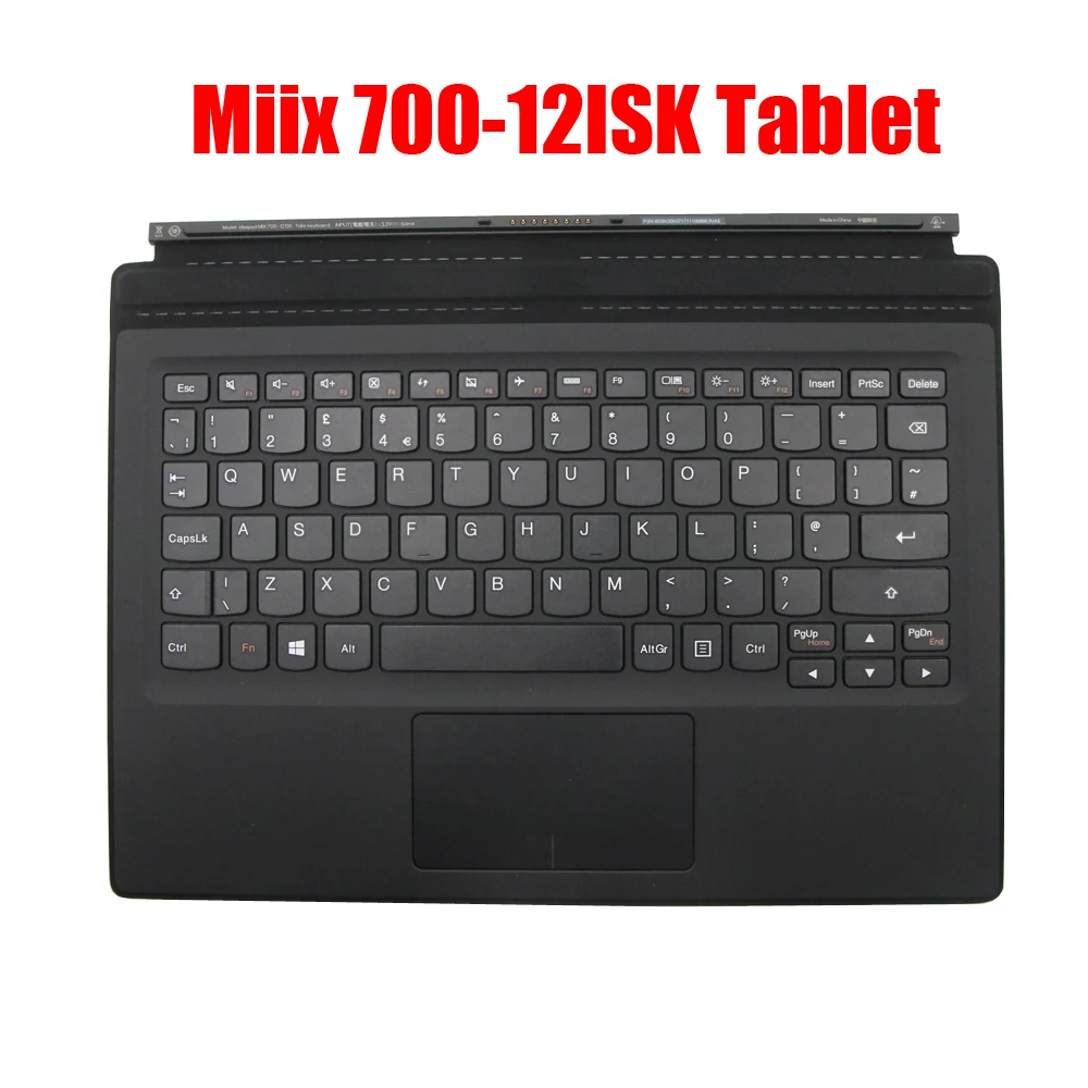 

Клавиатура для Lenovo IdeaPad Miix 700-12ISK Tablet 5N20K07171, Великобритания, Великобритания, черная, новая