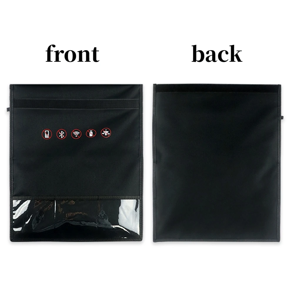 RFID Signal Blocking Bag Mobile Phone Anti-radiation Signal Shielding Bag Faraday Cage Pouch for Wallet Case ID Card Car Key view 3